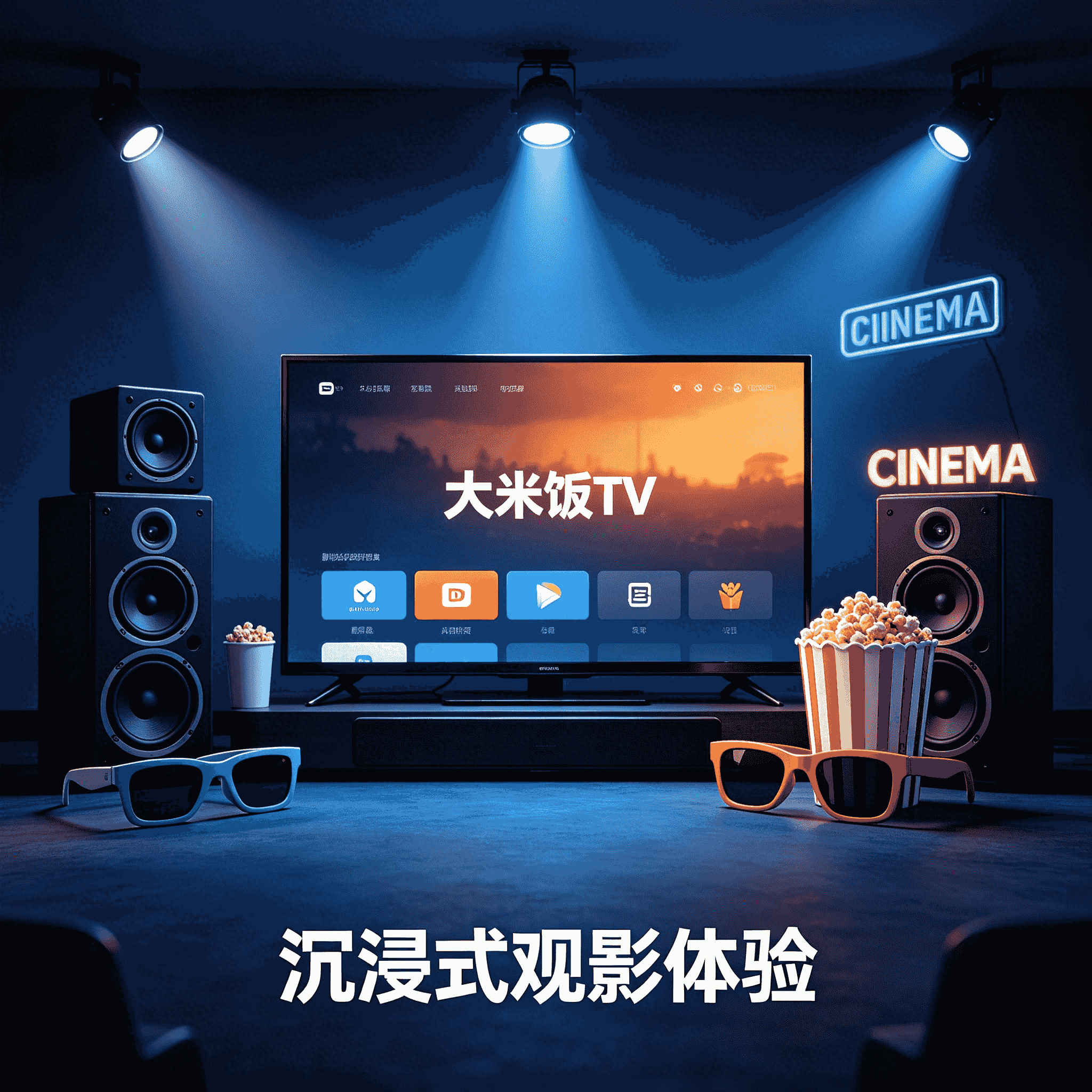 大米饭TV 内置源 直播+搜索电影+往届春晚